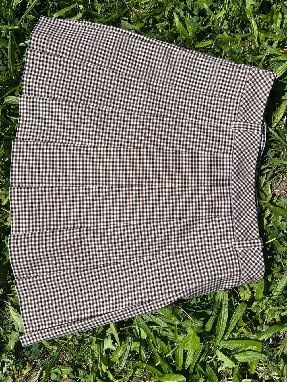 Sunday Best Aritzia Pleated Check Mini Skirt - Size 8 Excellent Condition